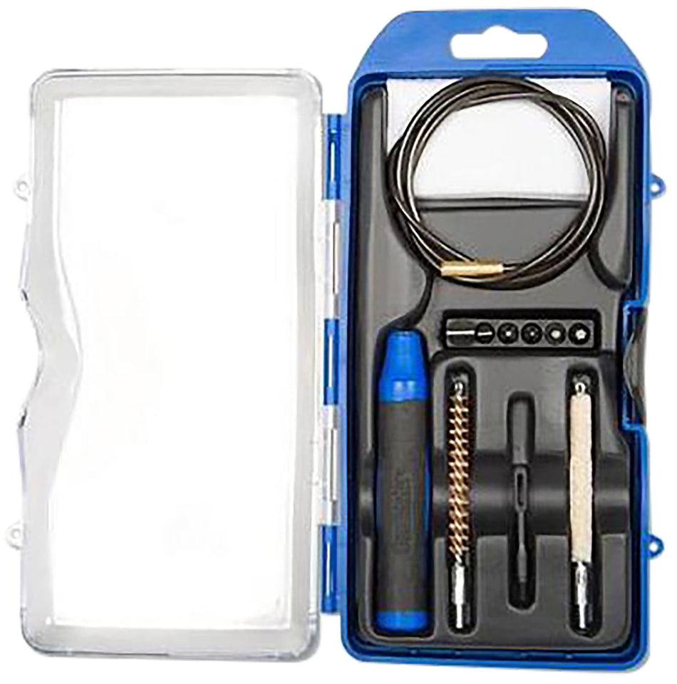 DAC GM22LR GunMaster 22 Cal Rifle Cleaning Kit - 14 Pieces, Black/Blue