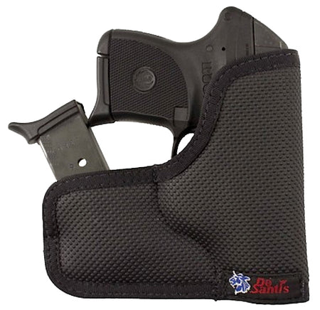 DeSantis Gunhide Nemesis Ammo Pocket Holster Black Rubberized Fabric Fits Kel-Tec P-3AT/P32 Ambidextrous
