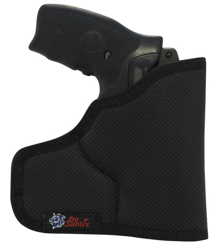 DeSantis Gunhide Nemesis Ammo Pocket Holster Rubberized Fabric Fits S&W J Frame 2" Barrel Ambidextrous