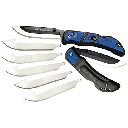 Outdoor Edge Razor-Lite EDC Replaceable Blade Knife Blue 3 in.