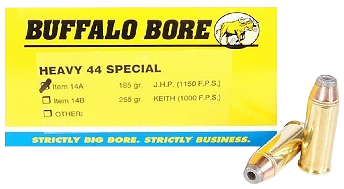 Buffalo Bore 14A20 Heavy Jacketed Hollow Point JHP 180 Grain .44 S&W Special