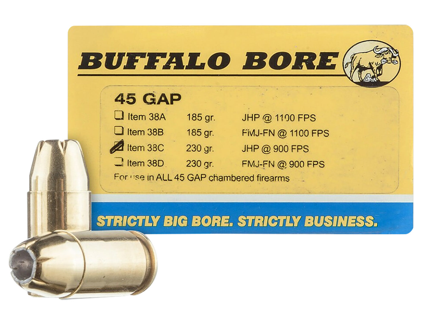 Buffalo Bore Personal Defense .45 Long Colt 230 gr JHP ammo