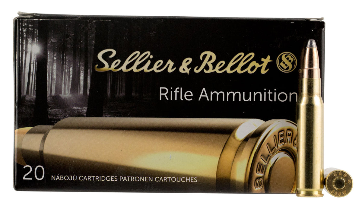 Sellier and Bellot Rifle .308 Win / 7.62x51mm 180 gr JSP ammo