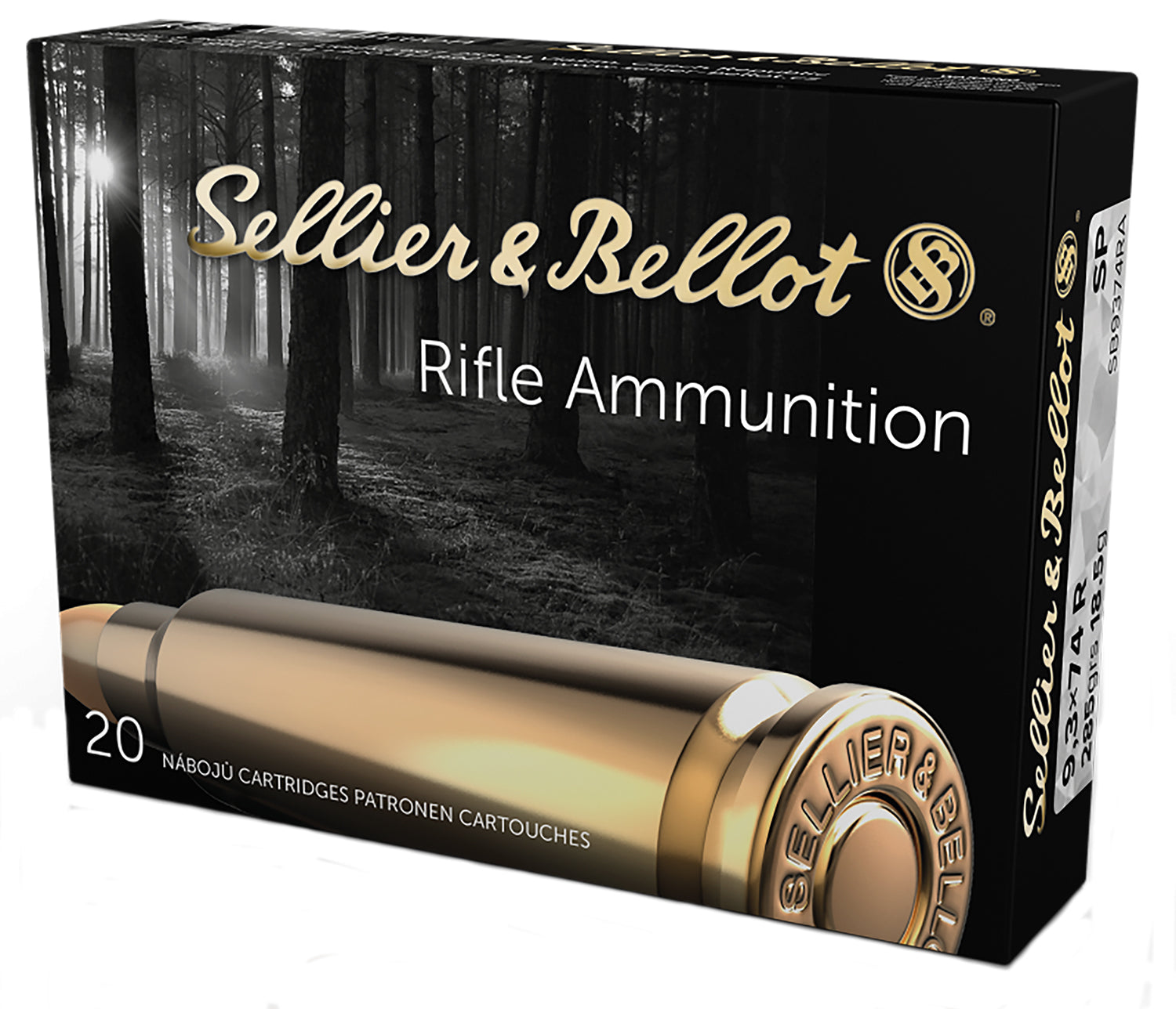 Sellier and Bellot Rifle 9.3x72mmR 286 gr JSP ammo