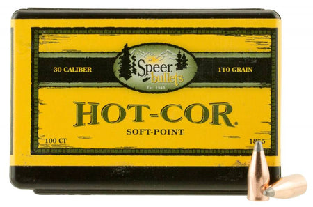 Speer .308 Diameter 110gr Hot-Cor Soft Point Bullets Box of 100