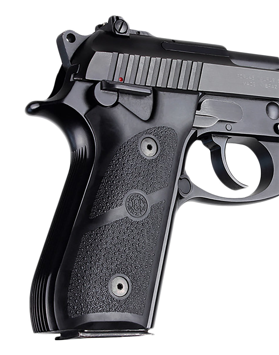 Hogue 99010 Black Rubber Grip Panels for Taurus PT-92 and PT-99