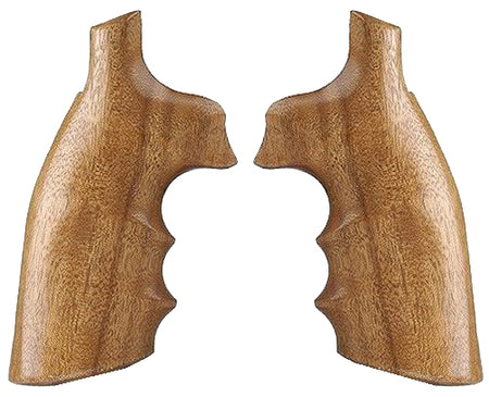 Hogue 10200 Goncalo Alves Hardwood Grip with Finger Grooves for S&W K L Frame Square Butt