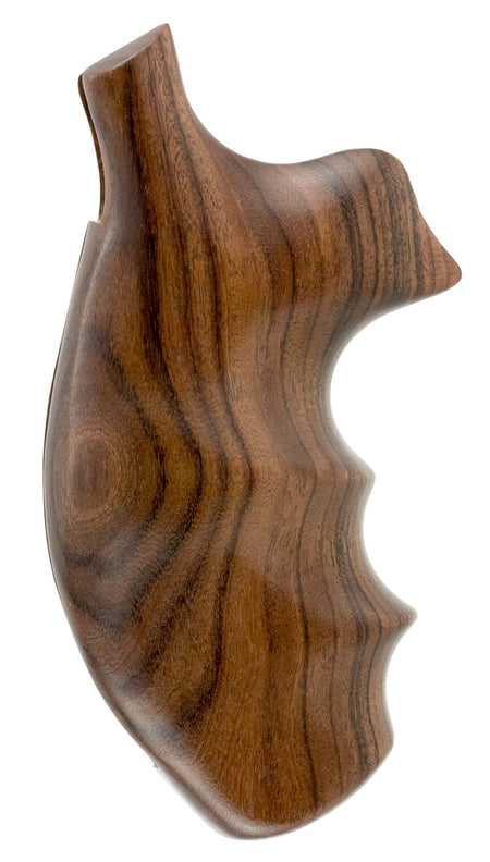 Hogue 19300 Pau Ferro Hardwood Grip with Finger Grooves for S&W K L Frame Round Butt