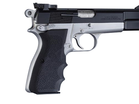 Hogue 09000 Black Rubber Grip with Finger Grooves for Browning Hi-Power