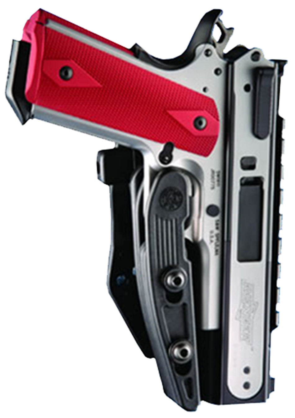 Hogue 00500 PowerSpeed OWB Black Polymer Holster Belt Clip Semi-Auto Ambidextrous