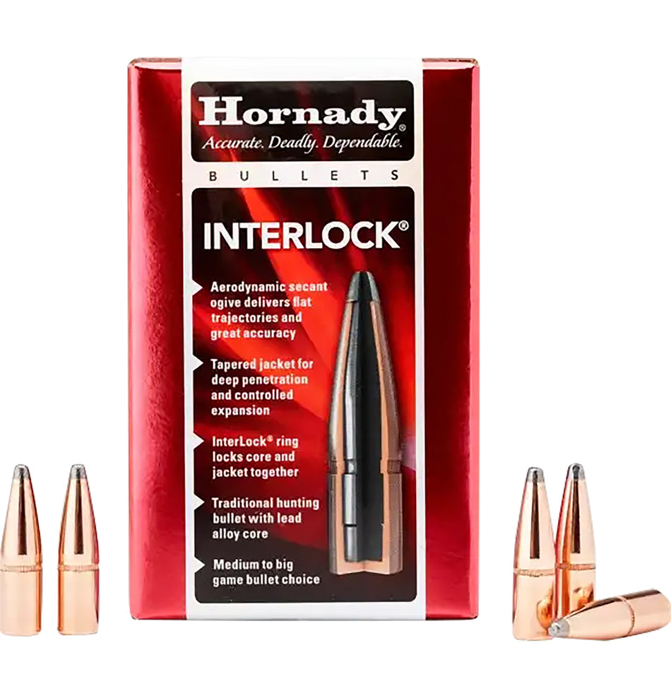 Hornady InterLock .312 Diameter 150 Grain Soft Point Bullets 100-Pack
