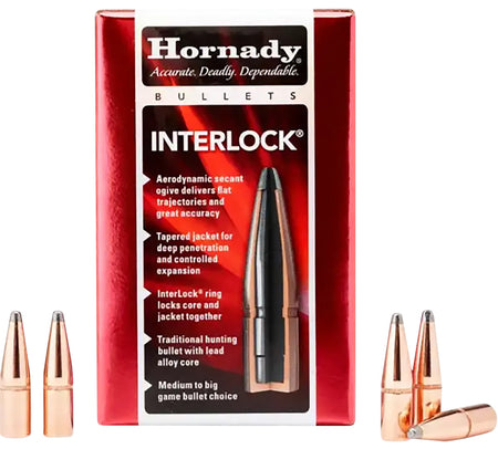 Hornady InterLock .323 Diameter 150 Grain Soft Point Bullets 100-Pack