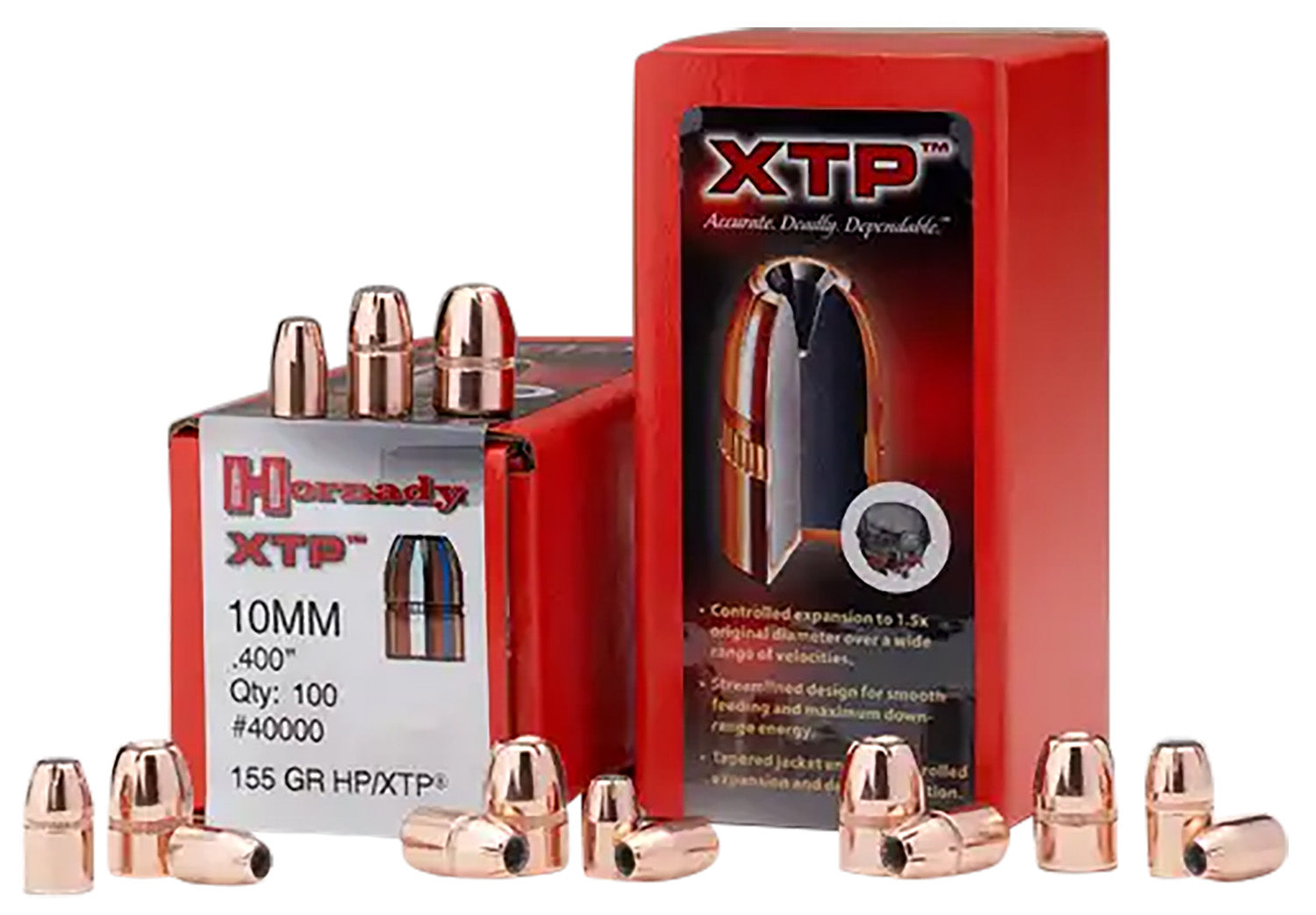 Hornady XTP .355 Diameter 124 Grain Hollow Point Bullets 100-Pack