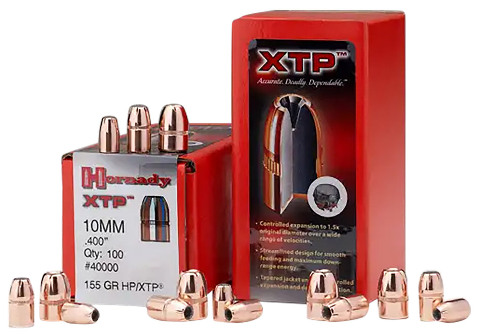 Hornady XTP .355 Diameter 124 Grain Hollow Point Bullets 100-Pack