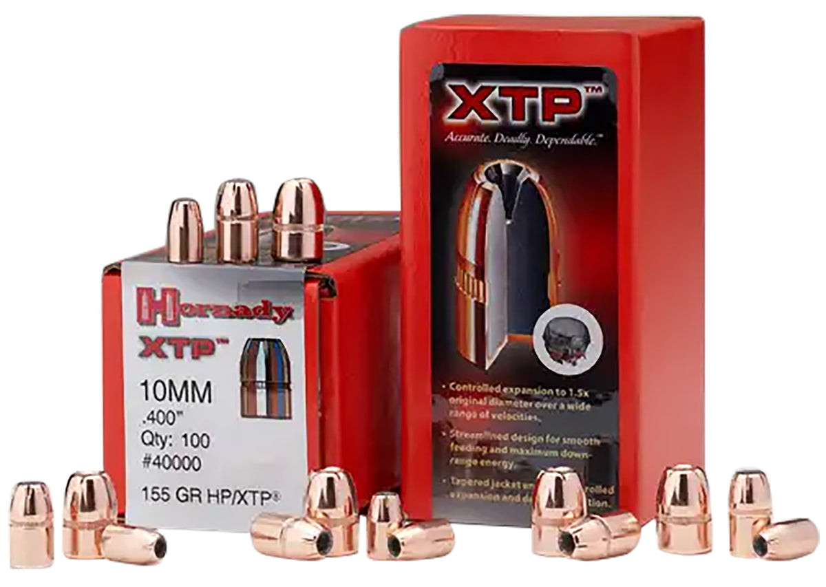 Hornady XTP 10mm .400 200 Grain Hollow Point Handgun Bullets 100 Count