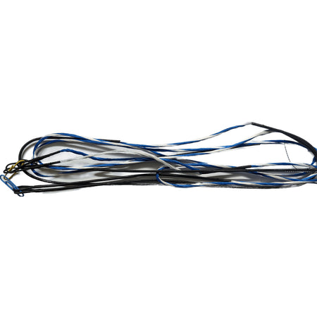 J and D Genesis Bow String and Cable Kit White/Royal Blue D97