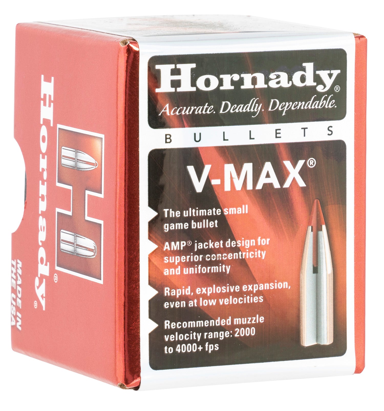 Hornady V-Max 17 Caliber .172 Diameter 20gr Bullets Box of 100