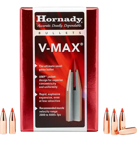 Hornady V-Max 6mm .243 Diameter 75gr Bullets Box of 100