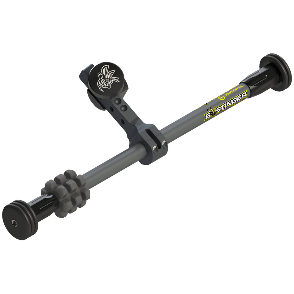 Bee Stinger MicroHex Counter Slide Bow Stabilizer Dovetail Grey 10 in.