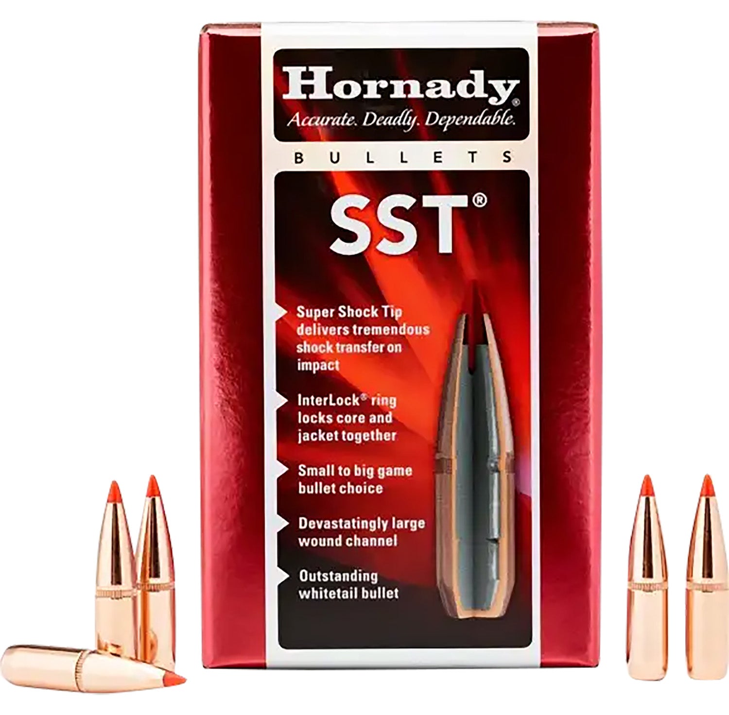 Hornady SST 25 Cal .257 Diameter 117gr Super Shock Tip Bullets Box of 100