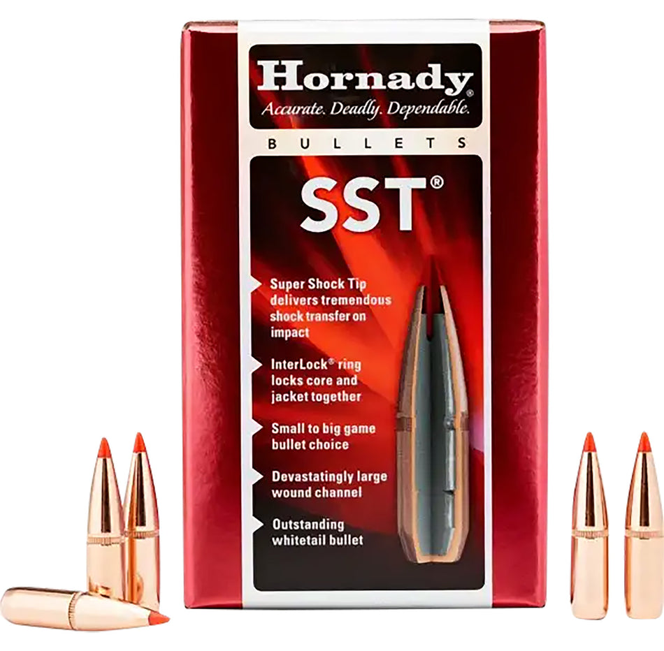 Hornady SST 25 Cal .257 Diameter 117gr Super Shock Tip Bullets Box of 100