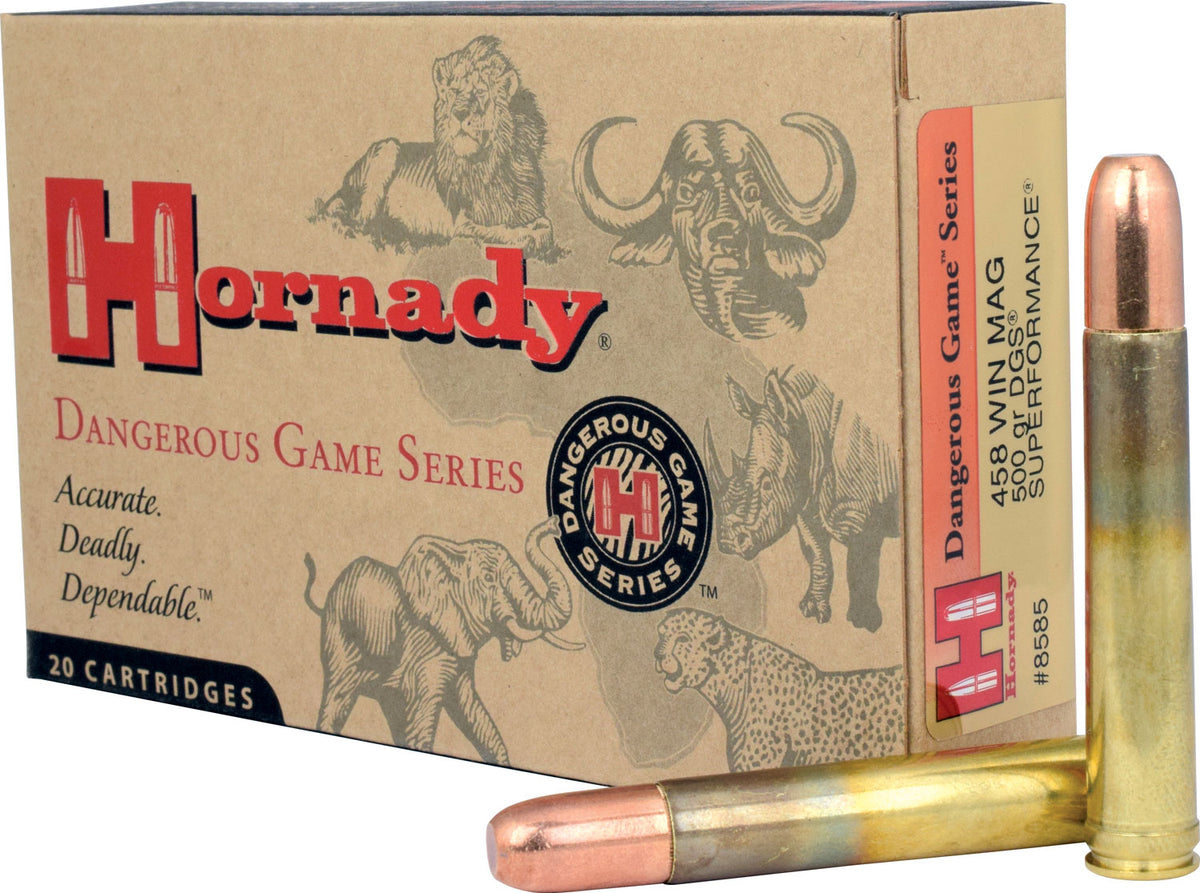 Hornady 8585 Superformance Dangerous Game Solid  500 Grain .458 Winchester Mag