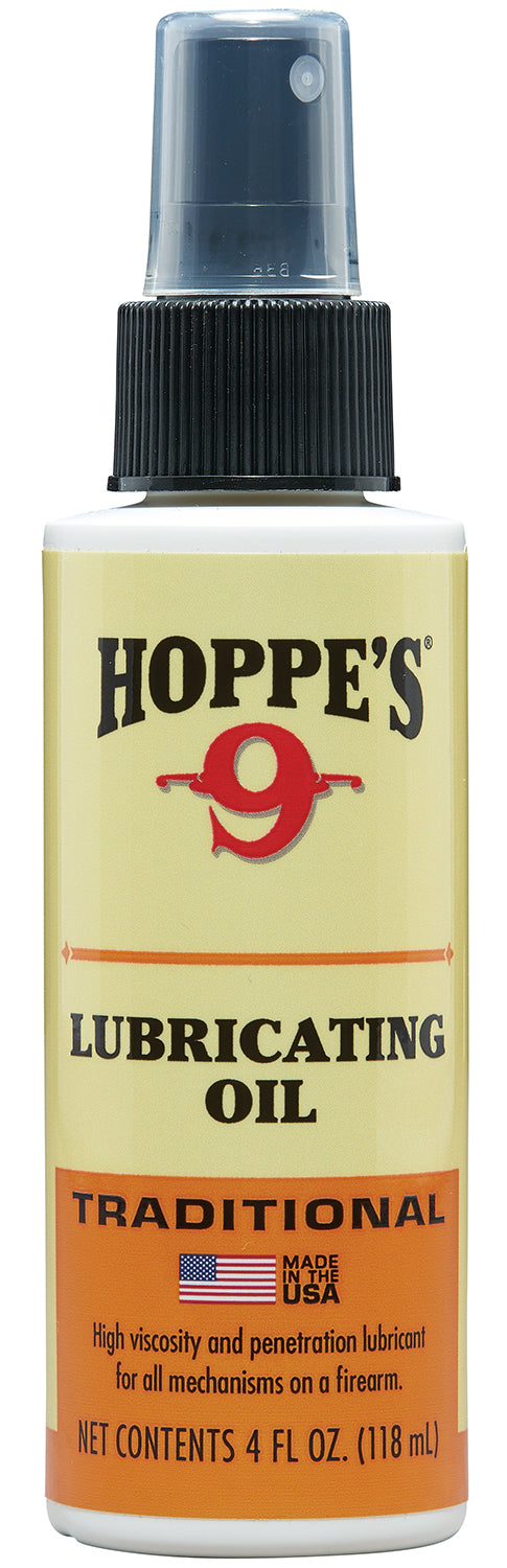 Hoppe's 1004 No. 9 Lubricating Oil 4 oz Pump Bottle for Firearms