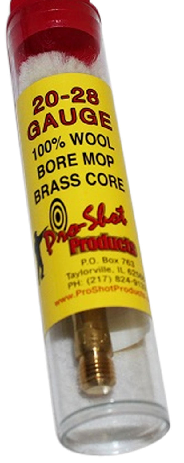 Pro-Shot MP20 Bore Mop 20 28 Gauge Shotgun Cotton #5/16-27 Thread 1.75 Inch