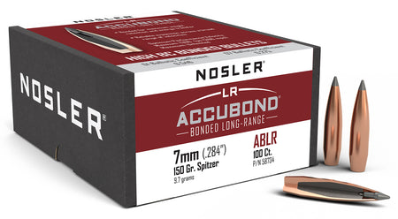 Nosler AccuBond Long Range 7mm 150gr Polymer Tip Hunting Bullets 100/Box