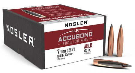 Nosler AccuBond Long Range 7mm 168gr Polymer Tip Hunting Bullets 100/Box