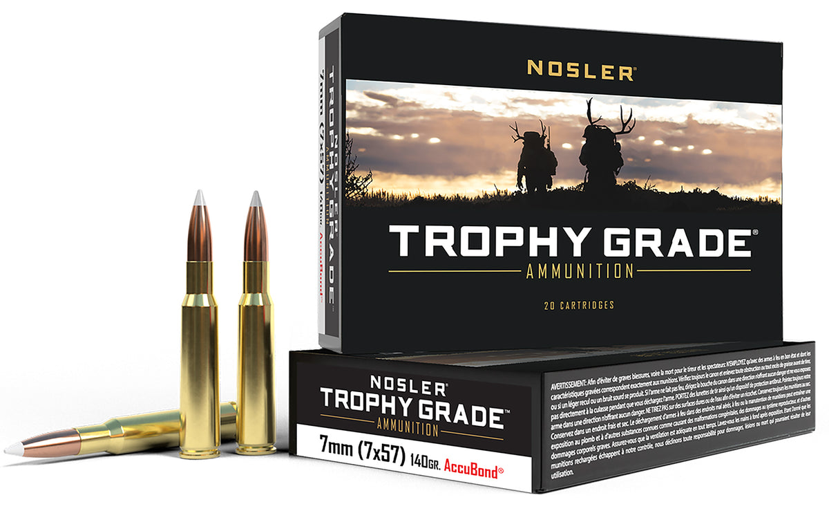 Nosler Trophy Grade 7x57mm Mauser 140 gr PolyTip ammo