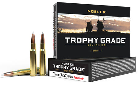 Nosler Trophy Grade 7x57mm Mauser 140 gr PolyTip ammo