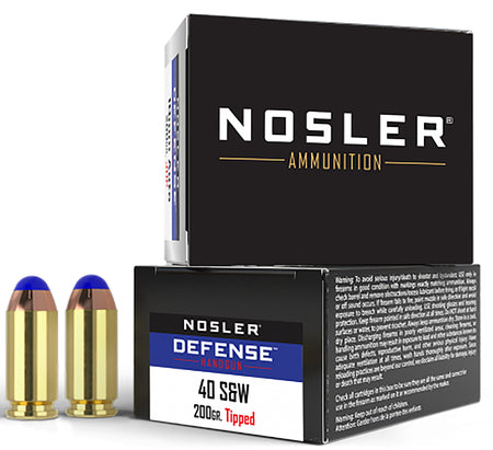Nosler Defense .40 S&W 200 gr PolyTip ammo