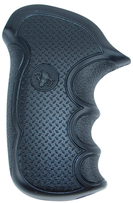 Pachmayr 02475 Diamond Pro Grip Diamond Checkering Black Rubber for Taurus Compact Public Defender Polymer Frame