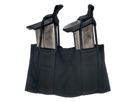 TacShield Double Speed Load Pistol MOLLE Pouch Black