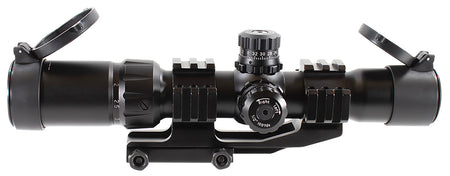 Aim Sports JTHR1 Recon CQB Black Anodized 1.5-4x30mm 30mm Tube Tri-Illuminated Reticle
