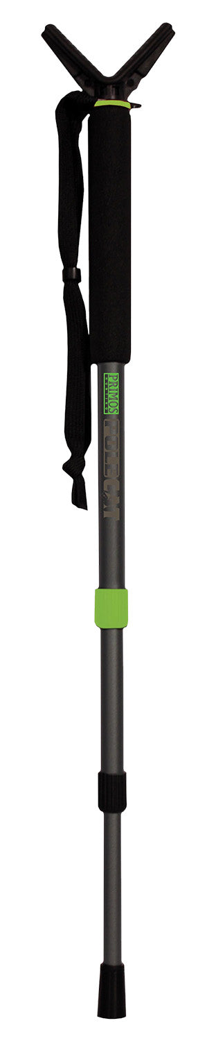 Primos 65480 Pole Cat Short Shooting Stick, Black Aluminum, 16-38"