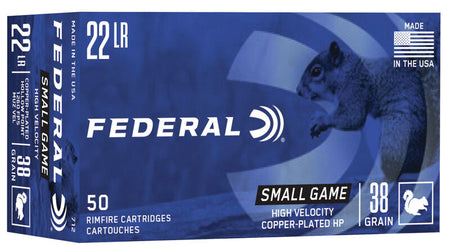 Federal Game Shok High Velocity .22 Long Rifle 38 gr JHP ammo