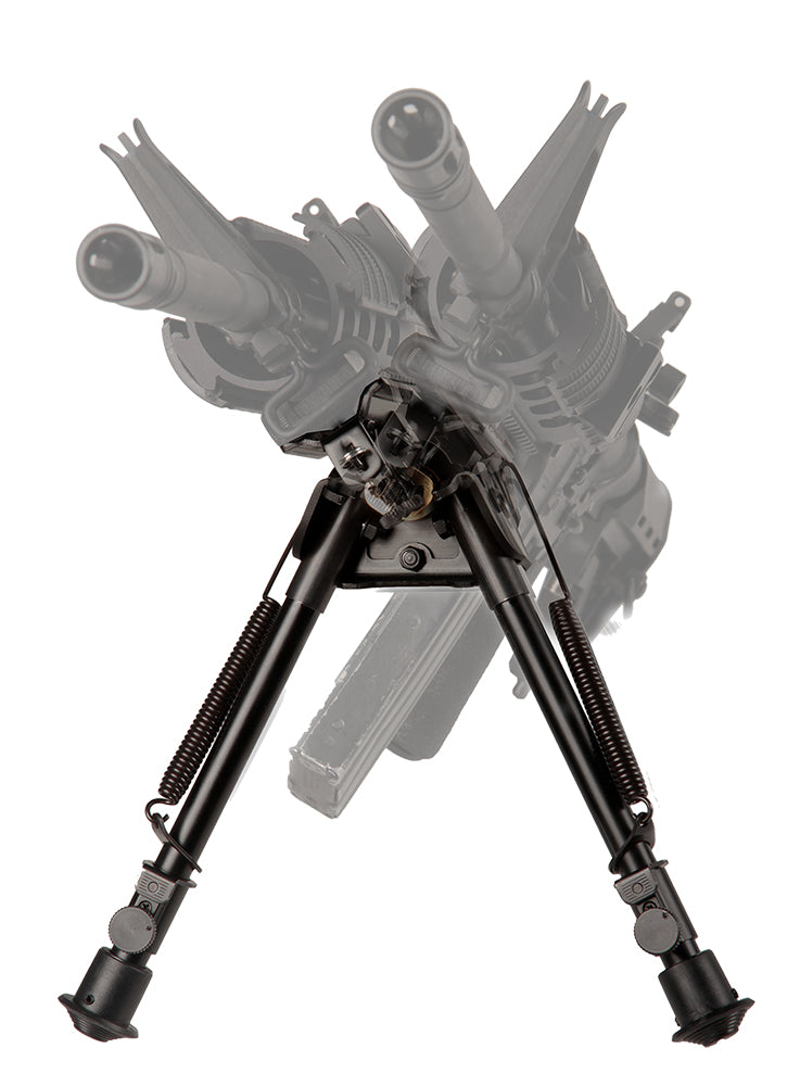 Blackhawk 71BP09BK Sportster Pivot and Traverse Bipod 6 to 9 Inch Black Anodized with Rubber Feet