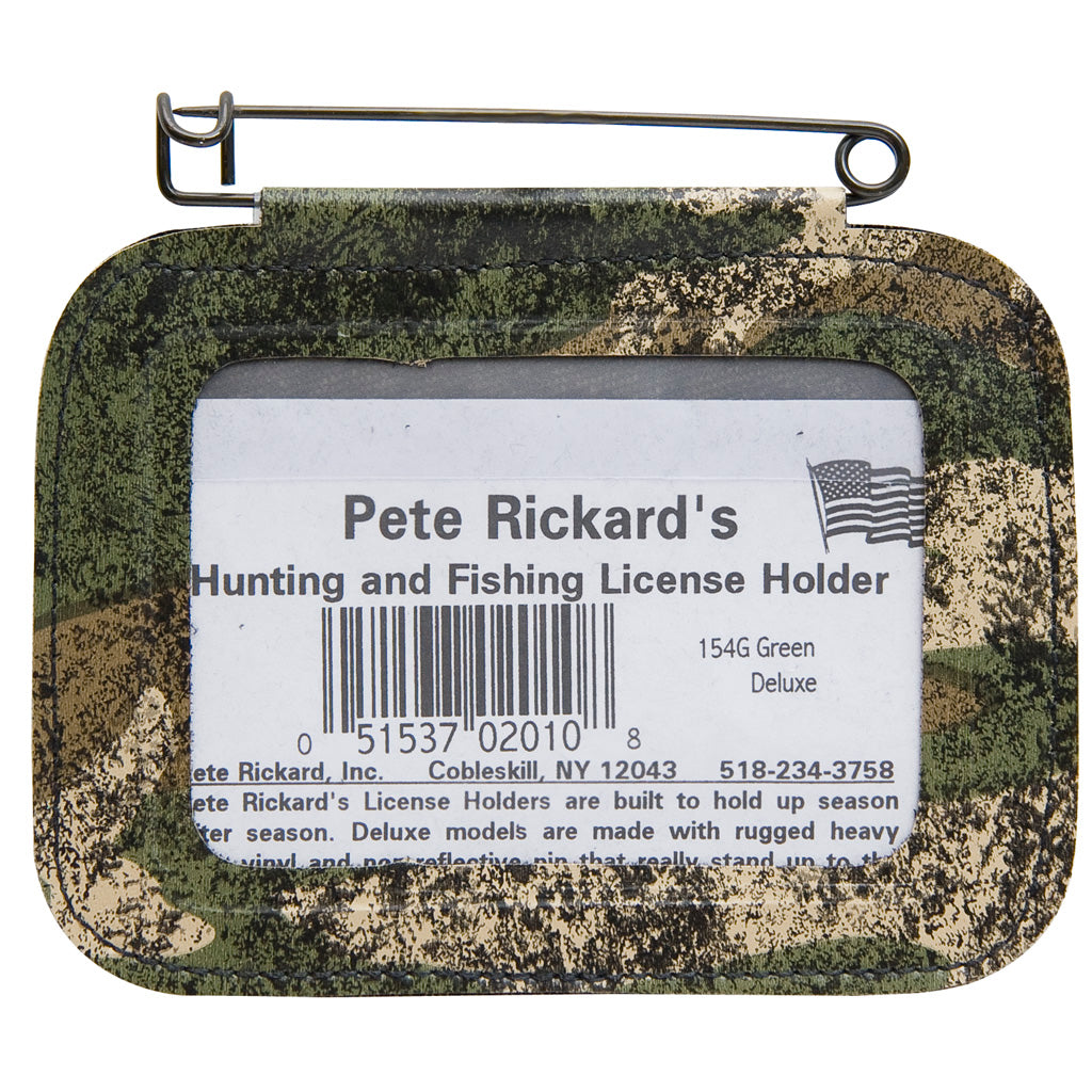 Rickards Hunting License Holder Single Camo Vinyl