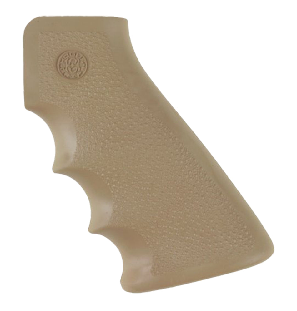 Hogue 15003 Desert Tan Rubber OverMolded Grip with Finger Grooves for AR-15 M16