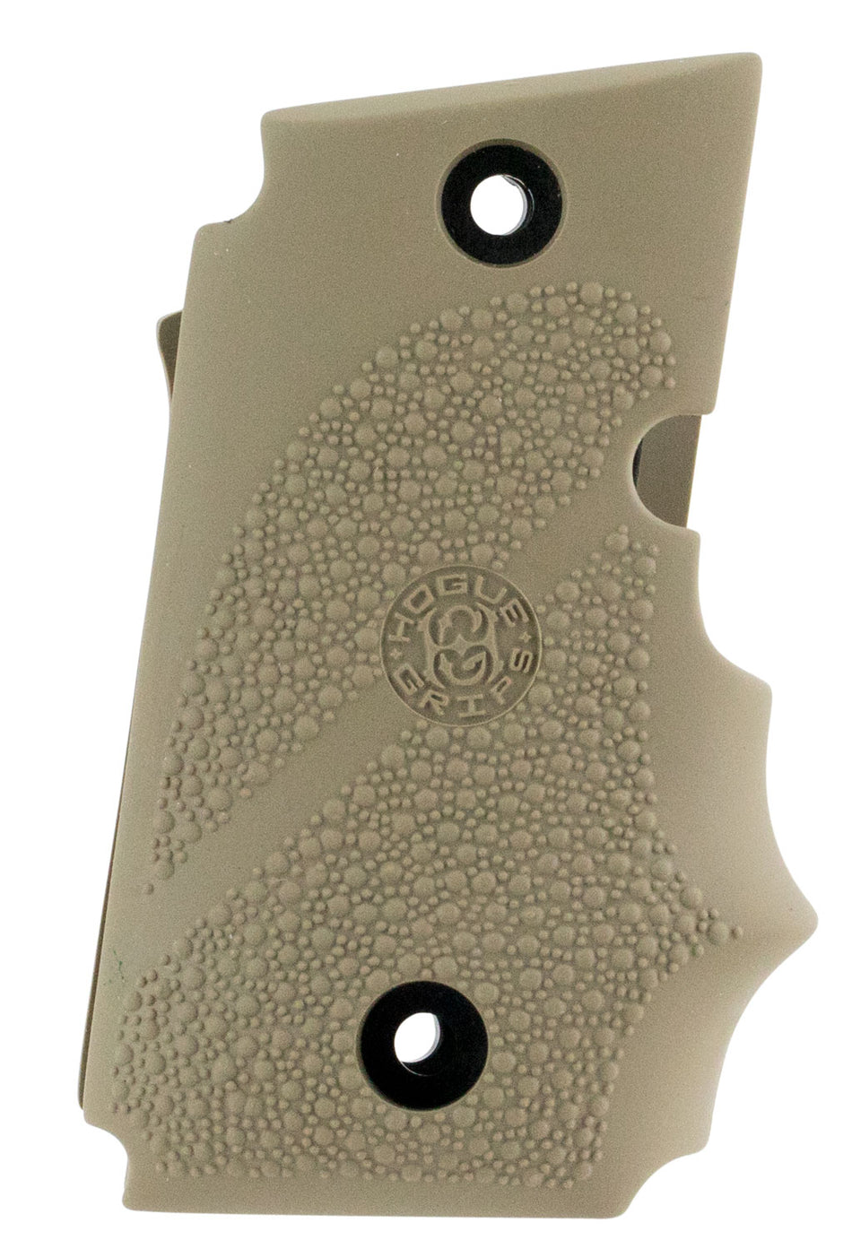 Hogue 98083 Flat Dark Earth Rubber Grip with Finger Grooves for Sig P938 Ambidextrous Safety