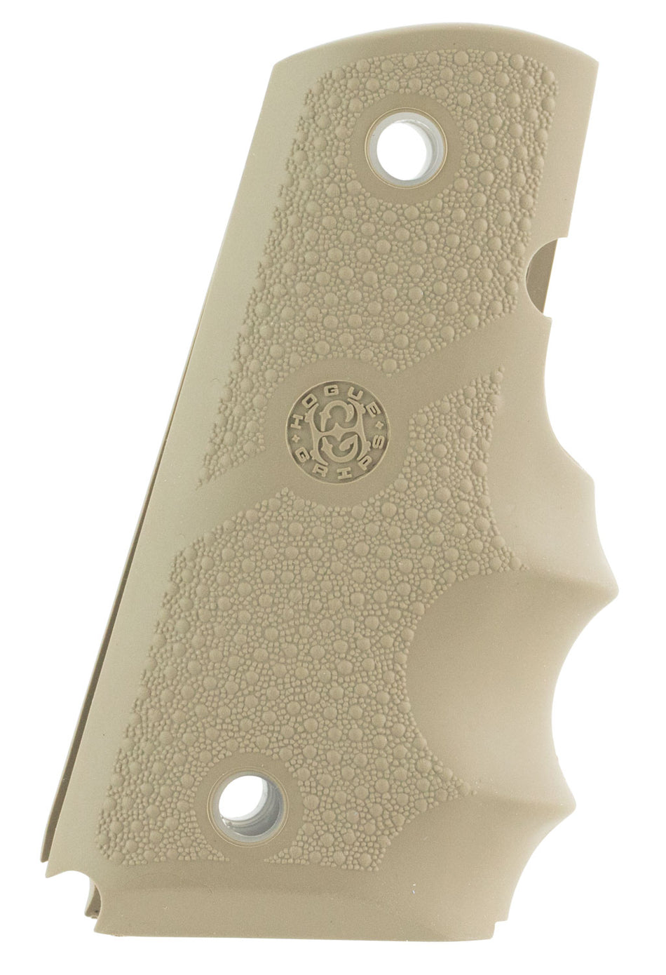 Hogue 43003 Desert Tan Cobblestone Rubber Grip with Finger Grooves for 1911 Officer