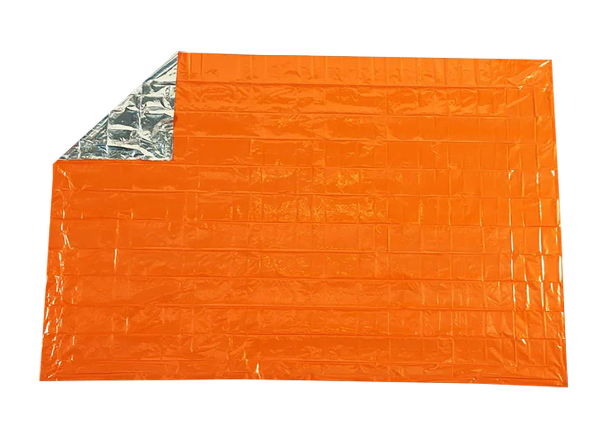 Survive Outdoors Longer SOL Emergency Blanket Waterproof Orange Metalized Polyethylene Single Person