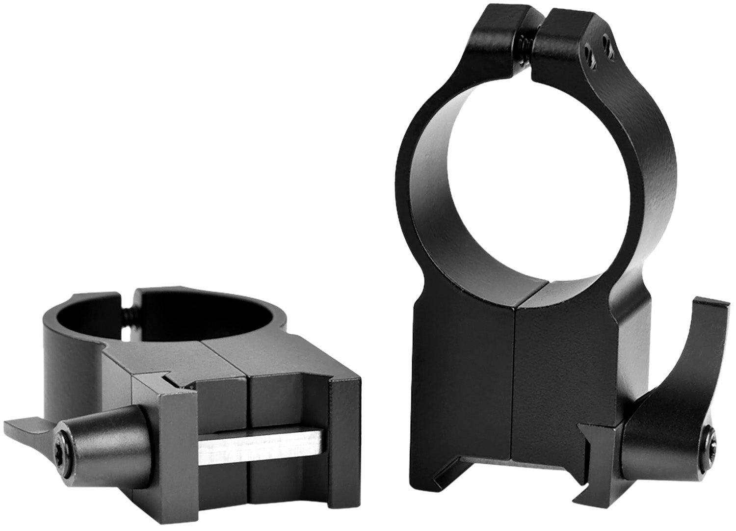 Warne 217LM Maxima 30mm Ultra High Matte Black Quick Detach Scope Rings 0 MOA