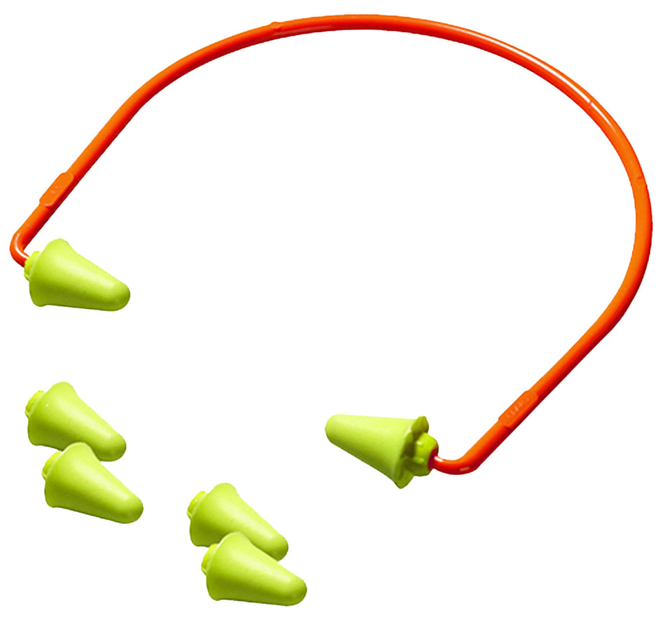 Peltor Sport Banded Shooting Earplugs 28 dB Behind-the-Head Yellow 1 Pair