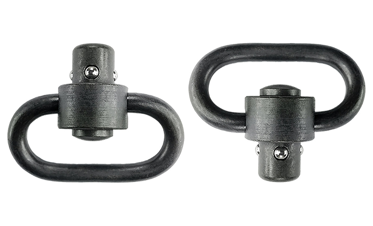 GrovTec GTSW288 Heavy Duty Push Button Swivel 1.25" Black Manganese Phosphate Steel