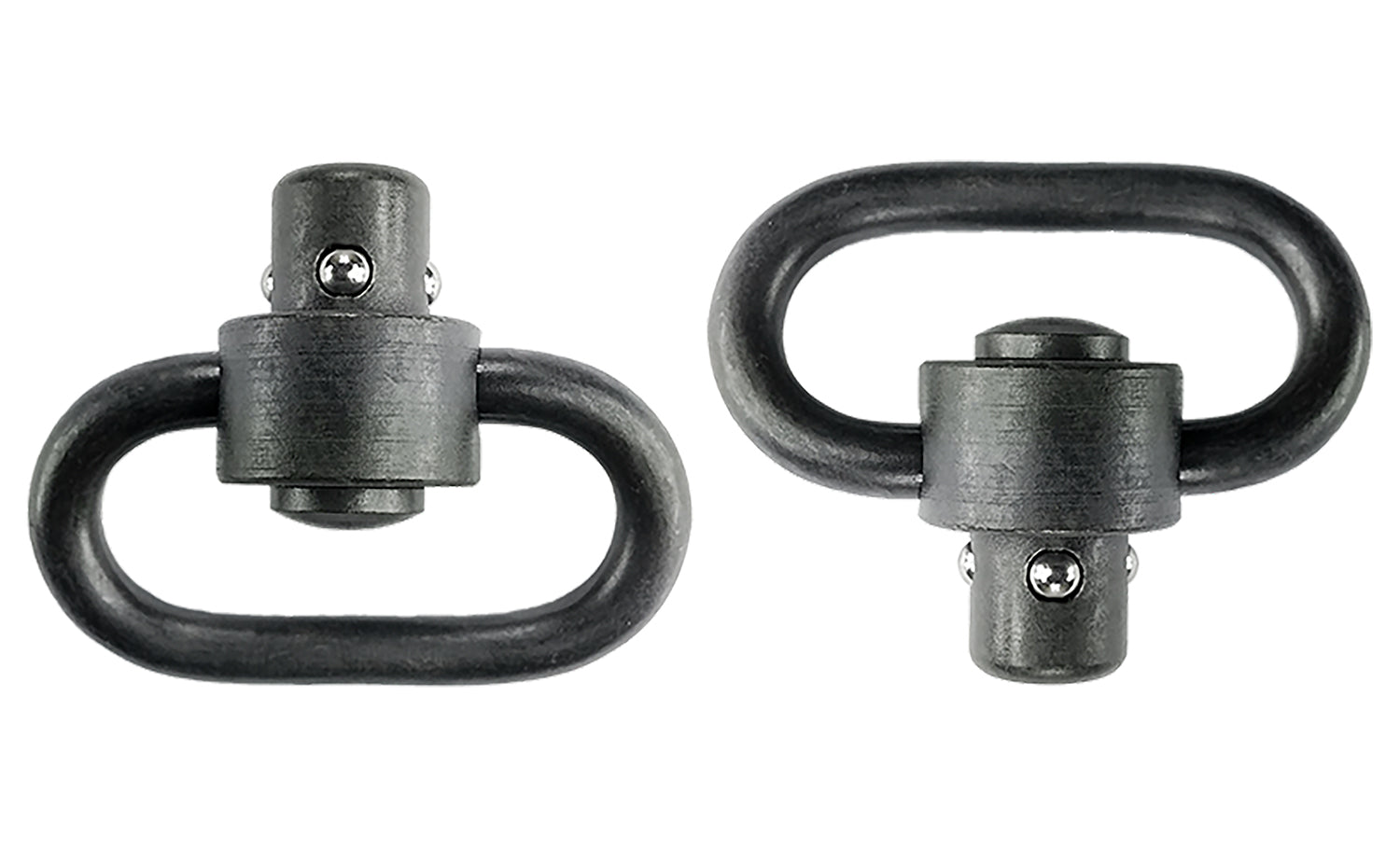 GrovTec GTSW288 Heavy Duty Push Button Swivel 1.25" Black Manganese Phosphate Steel