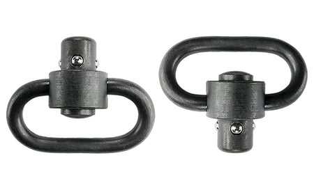 GrovTec GTSW288 Heavy Duty Push Button Swivel 1.25" Black Manganese Phosphate Steel