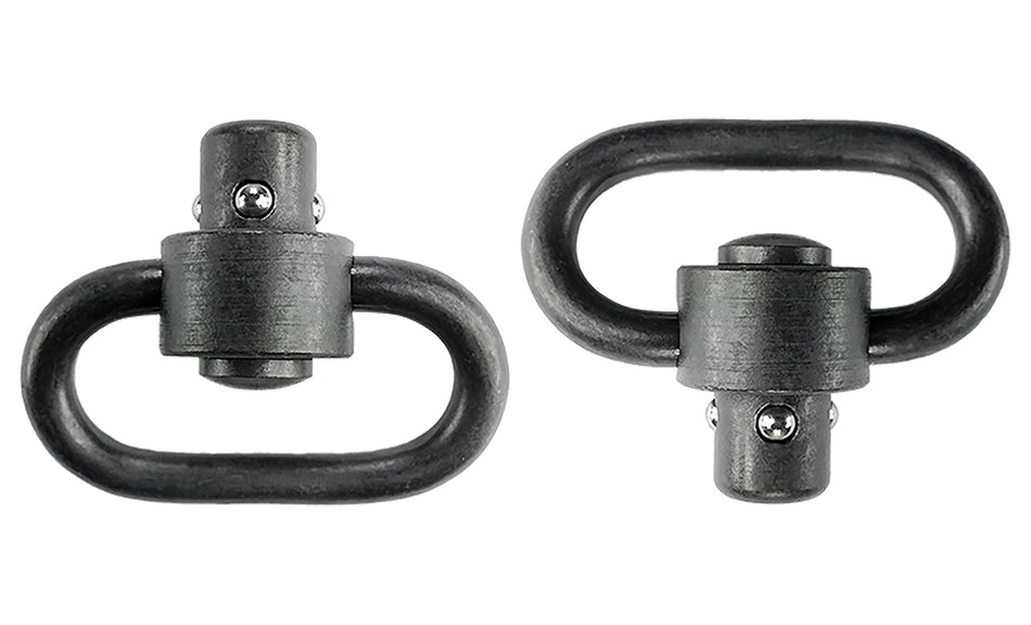 GrovTec GTSW288 Heavy Duty Push Button Swivel 1.25" Black Manganese Phosphate Steel